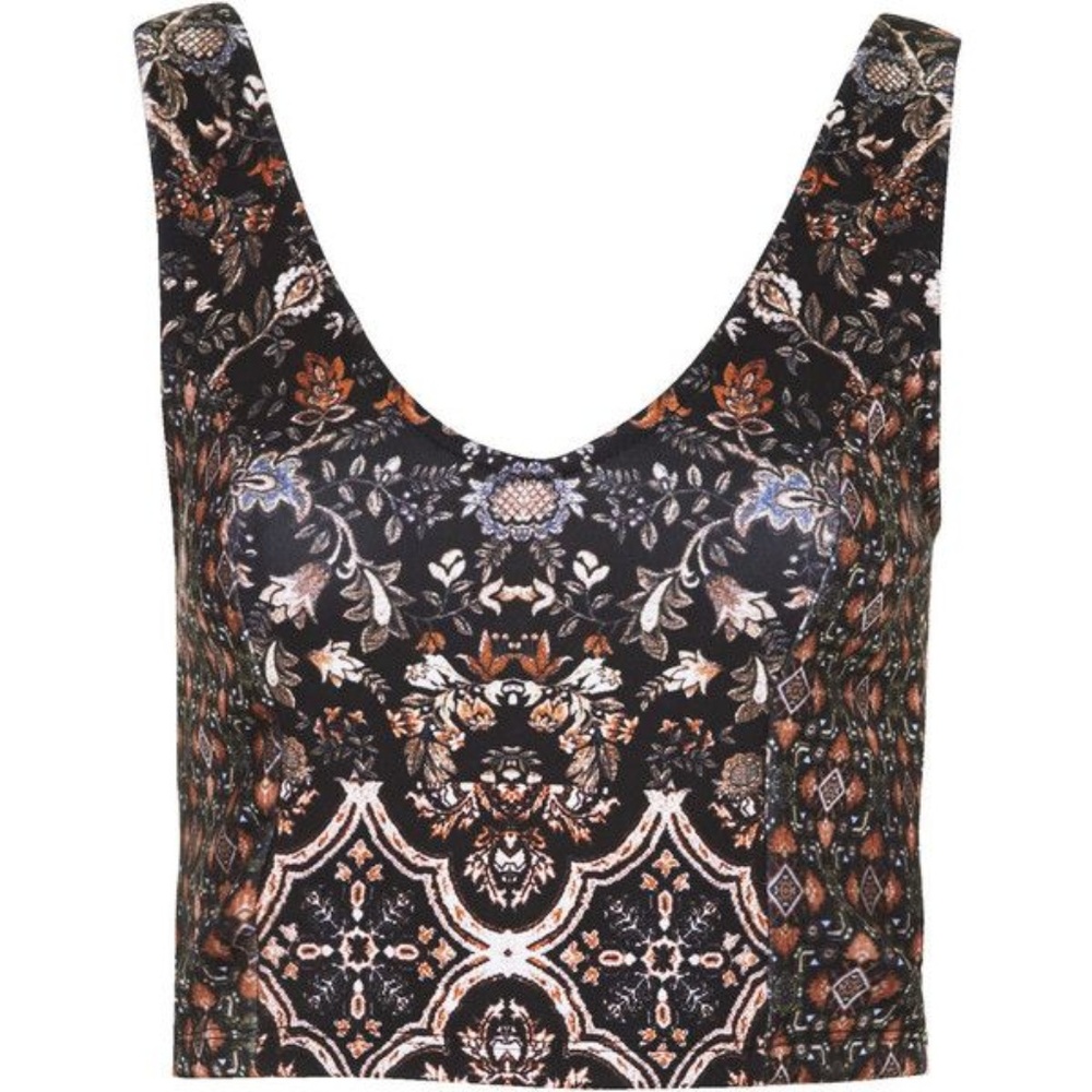Topshop Flower Garland Bralet